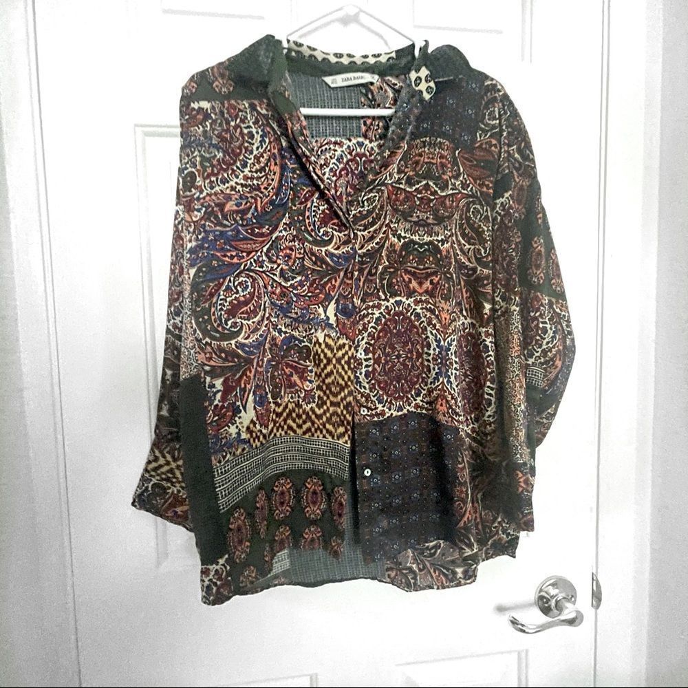 Zara Boho Button Down